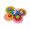 Hot Sell Educational Shape Learning Butterfly Shaped Wooden Gear Toy Busy Board