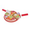 Homemade Wooden Pizza Play Tableware Funny Kitchen Food Set Pretend Pizza Model Toys