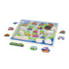 Huge Plywood Educational Wooden Vehicle Car Peg Toddler Jigsaw Puzzle Kids Wooden Peg Puzzle