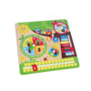 Educational wood clock montessori toys baby weather season cartoon frog wooden calendar kids