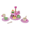 Simulation game toy girls role kitchen accessories play afternoon tea party toy wood kids tea set