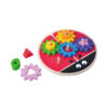 Water paint safely ladybug shaped rotating top game wooden gear toys