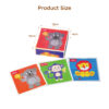6 Sides Children Educational Animal Toy 9 pcs Wooden Block Puzzle Cube For Kid