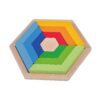 whole sale large madala educational new design wooden rainbow puzzle for kids