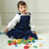 Colorful preschool wooden kids train toys educational stacking train children wooden toy