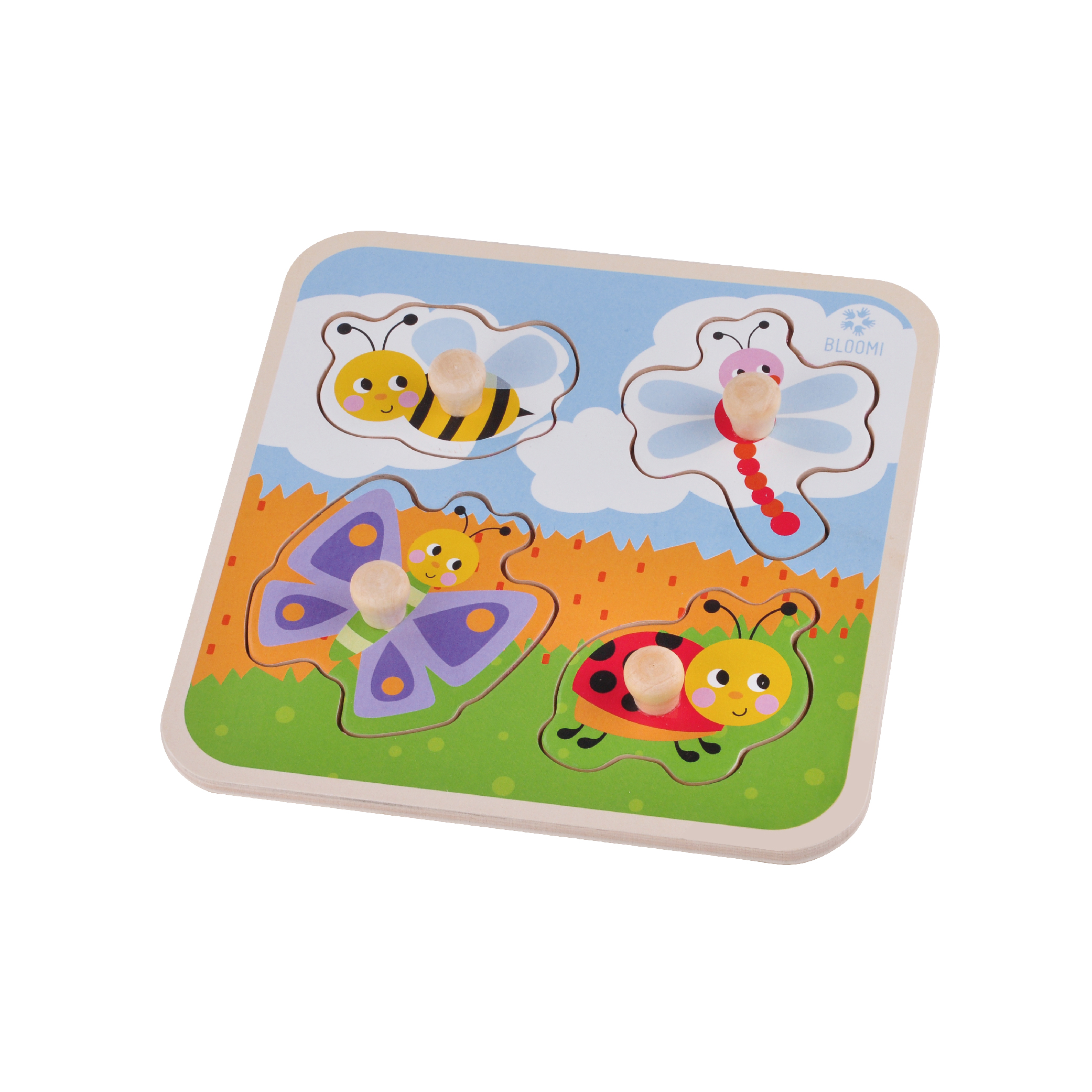 Baby wooden pegs hand-grabbing board early education toys wooden puzzle