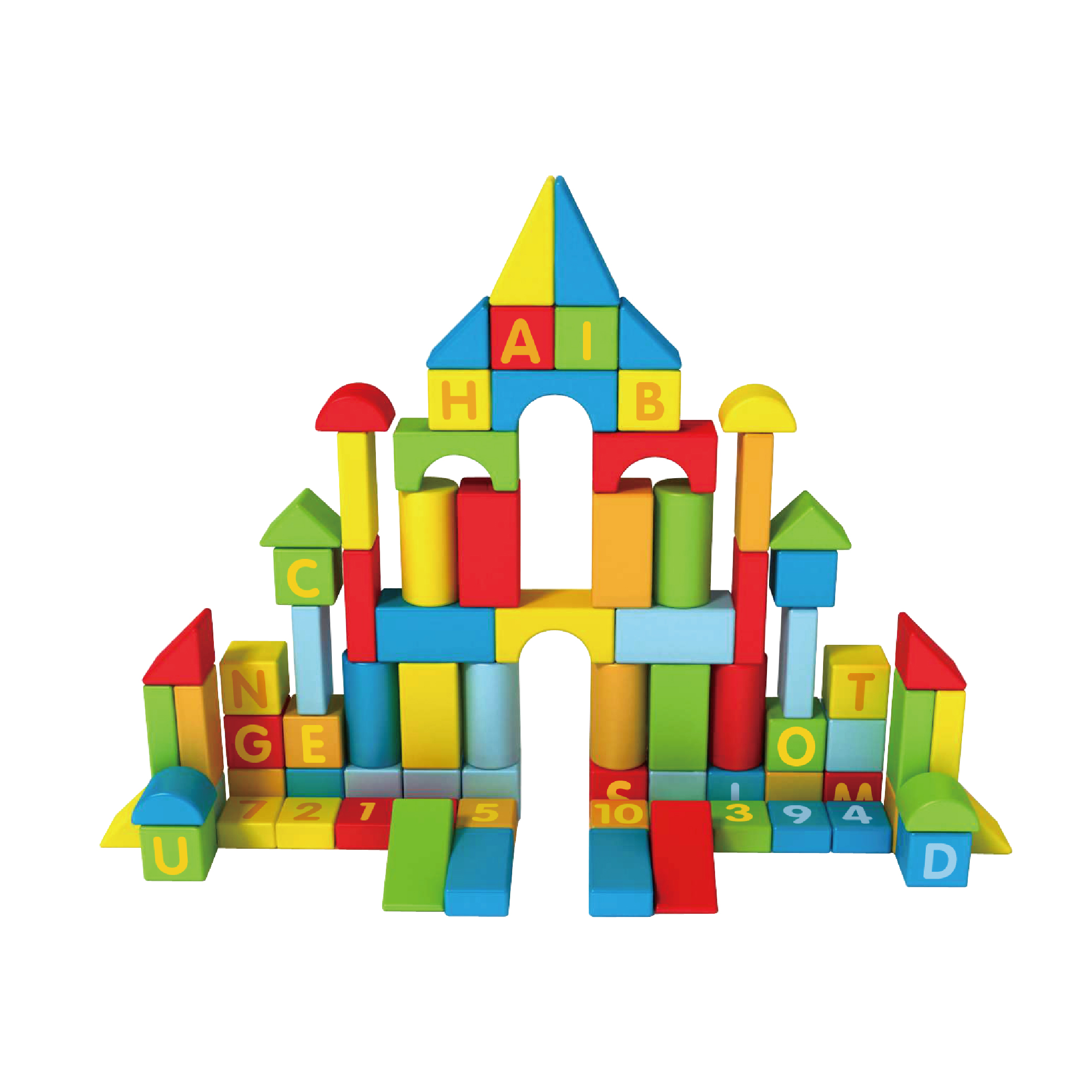 30pcs 50pcs 80pcs 100pcs wooden building blocks table children city brinquedos de crianca wooden toys building blocks for kids - Image 6