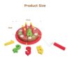 Wholesale Kitchen Role Play Colorful Wooden CutToy Birthday Cake Set Toy For Kids
