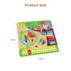 Educational wood clock montessori toys baby weather season cartoon frog wooden calendar kids
