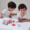 Hot Sale Wooden Blocks Car Toy Building Blocks Car Toy Educational Car Model Baby Early Learning Montessori Educational
