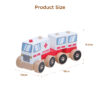 Hot Sale Wooden Blocks Car Toy Building Blocks Car Toy Educational Car Model Baby Early Learning Montessori Educational