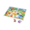 Large Size Wooden Animal Zoo Peg Puzzle In Toys