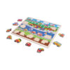 L Size Vehicle Car Shaped Wooden Puzzle Custom Puzzle Toys