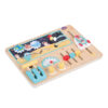 New Preschool Wooden Space Busy Board Toy Educational Toy Set
