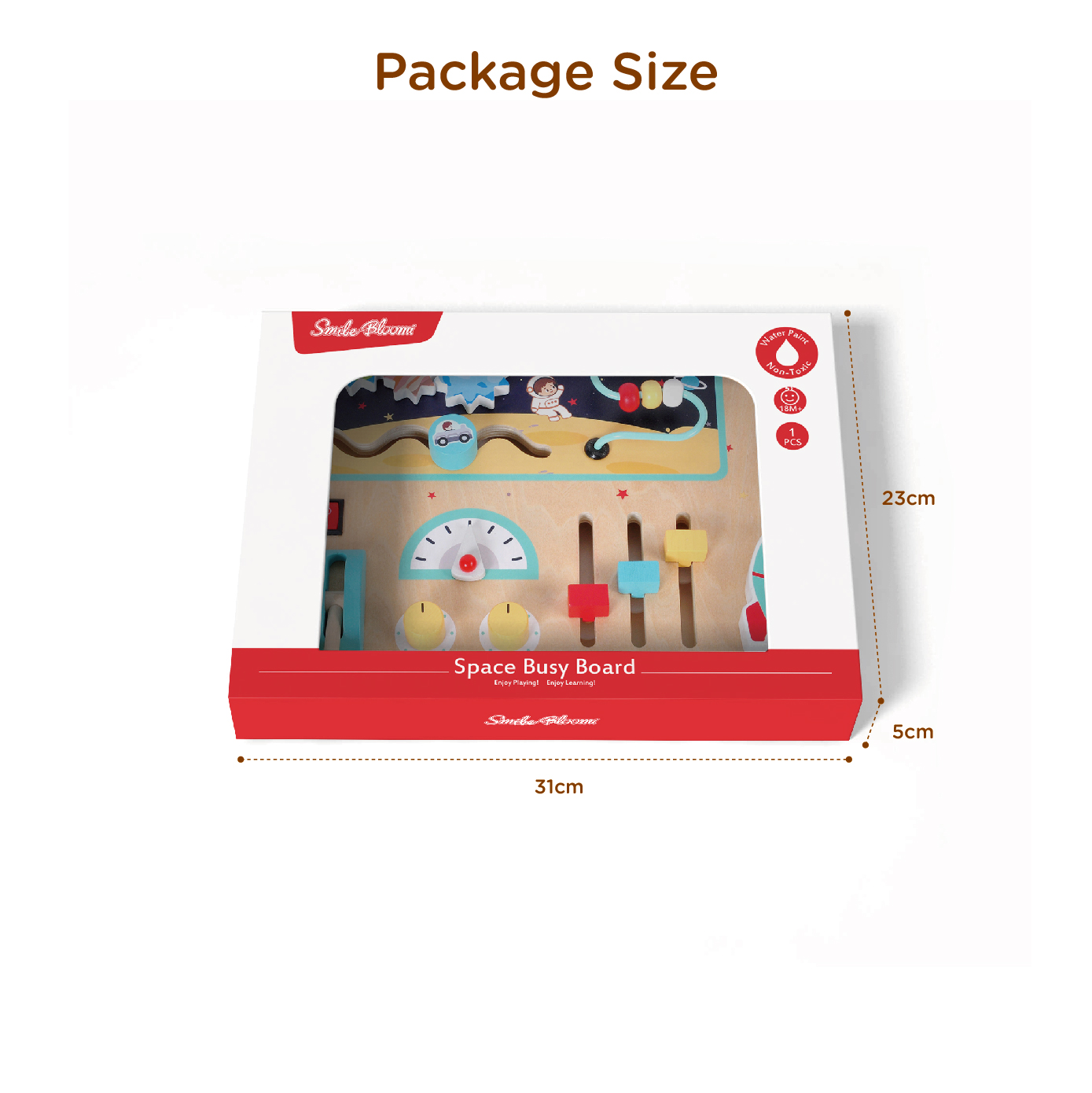 New Preschool Wooden Space Busy Board Toy Educational Toy Set - Image 5