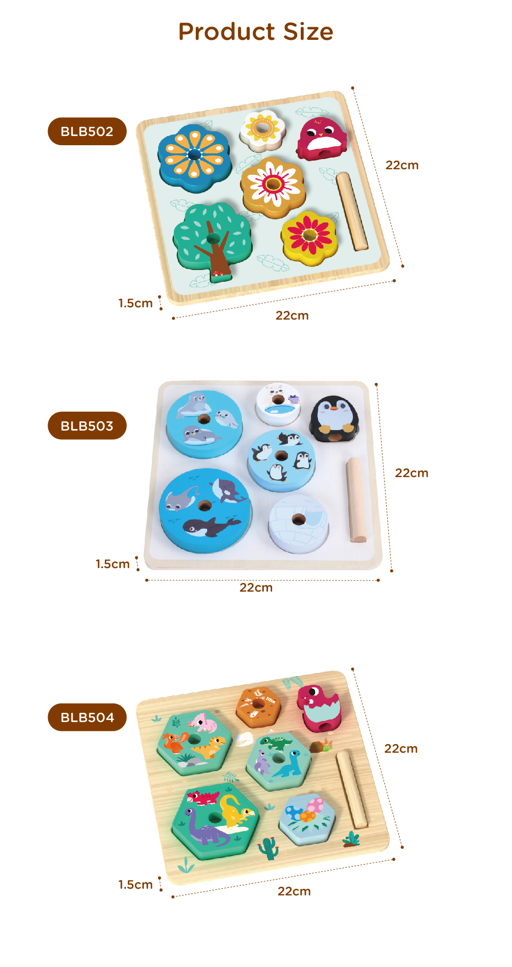 2-in-1 wooden animal 3D puzzle and building block stacking toys Children's educational toys - Image 7