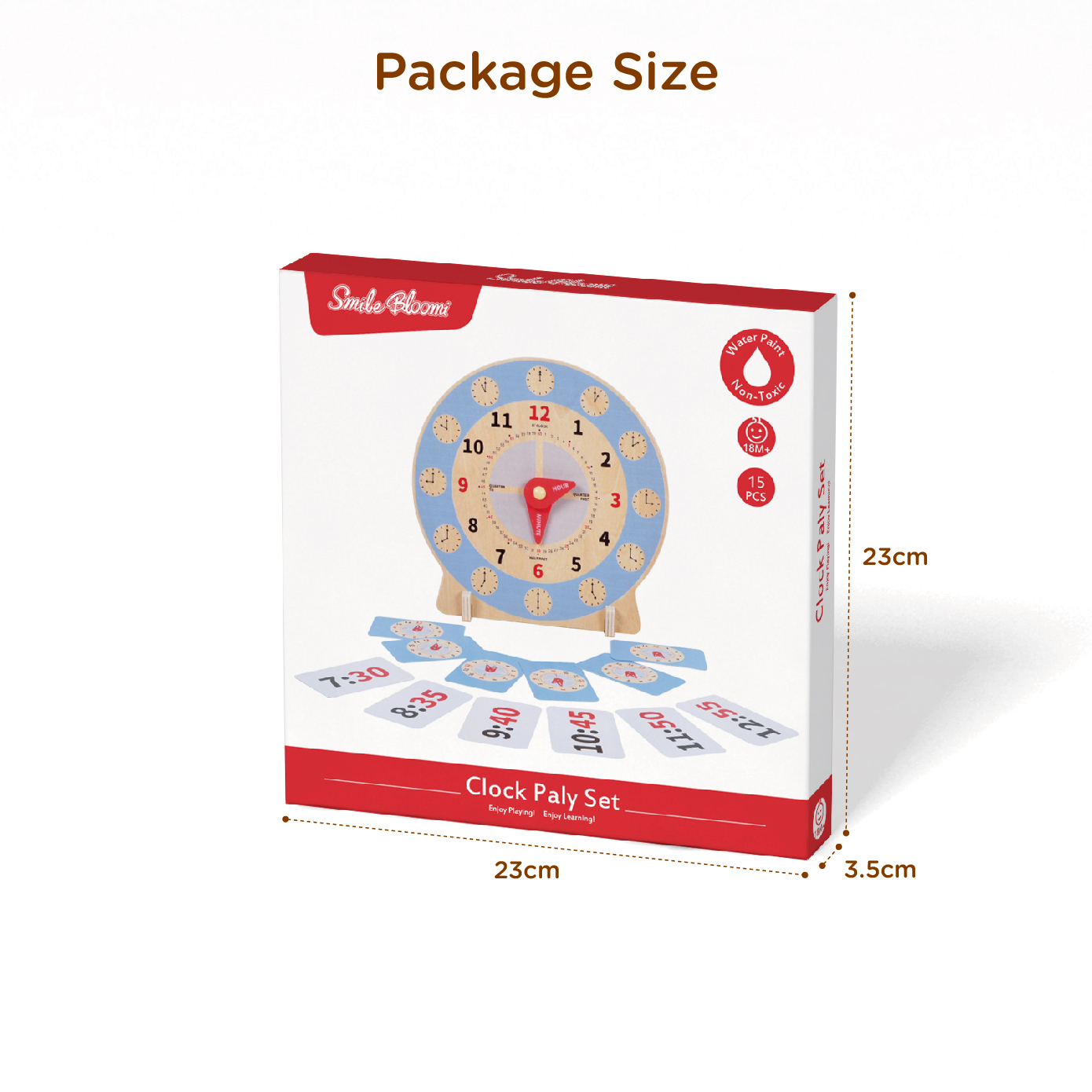 Clock Play Set Early Learning Educational Toy - Image 7