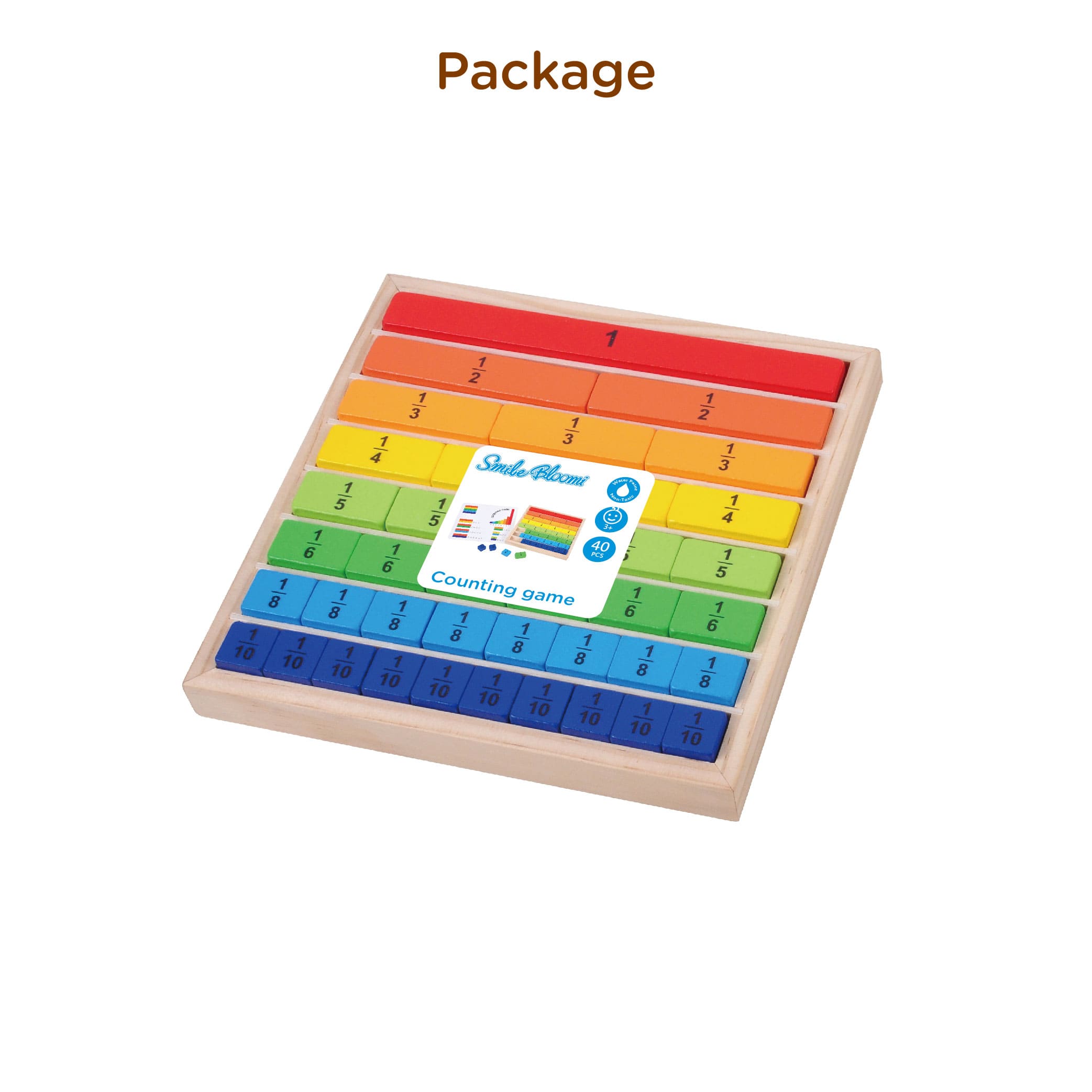 Wooden Montessori Teaching Aids Math Toys Color Fraction Sticks Kindergarten Early Educational Toys for Kids - Image 8