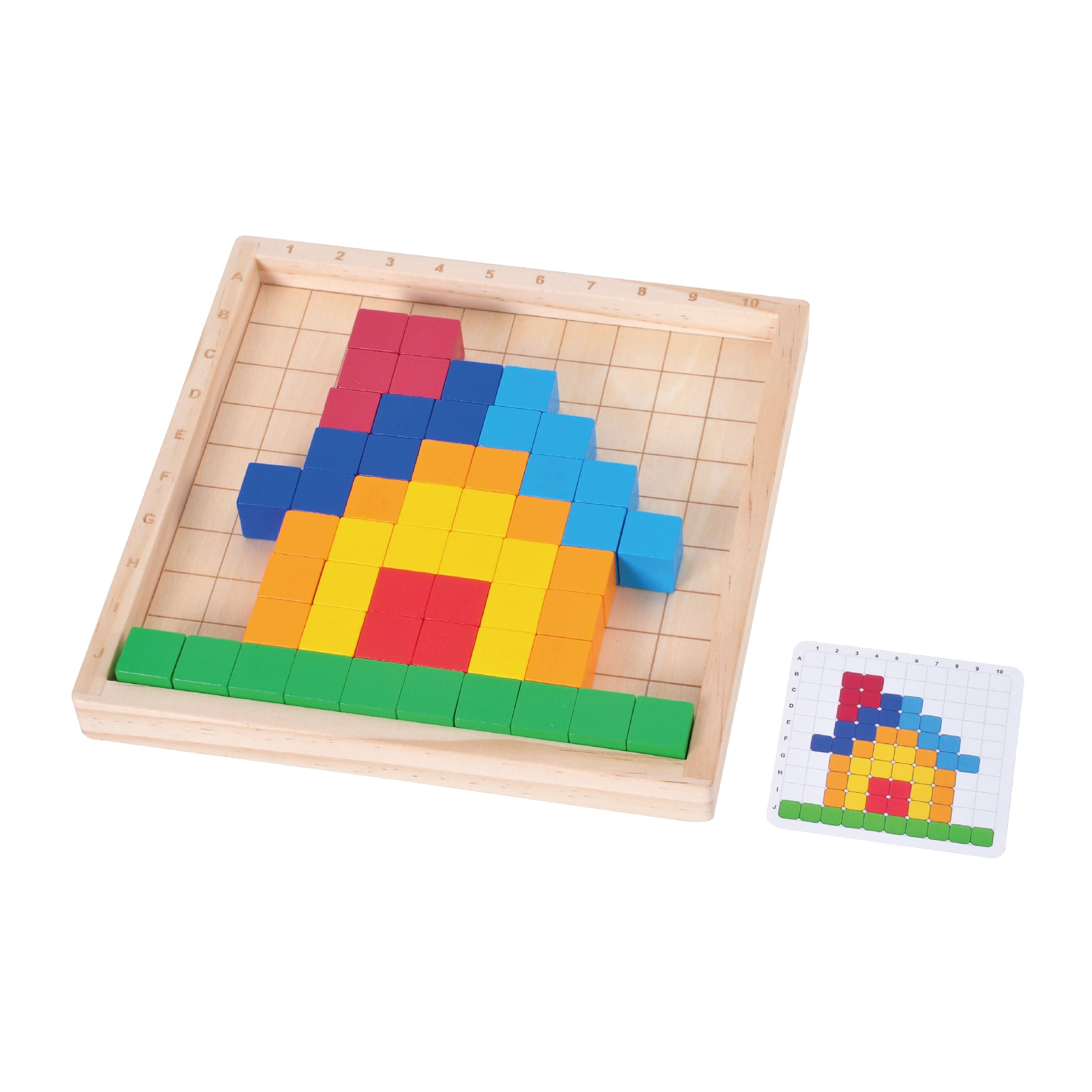 Wooden colorful building blocks educational toys, color recognition creative puzzles, early education enlightenment puzzle games - Image 6