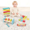 Wooden Montessori Toys 4 in 1 Learning Educational Toys for Toddler with Educational Box
