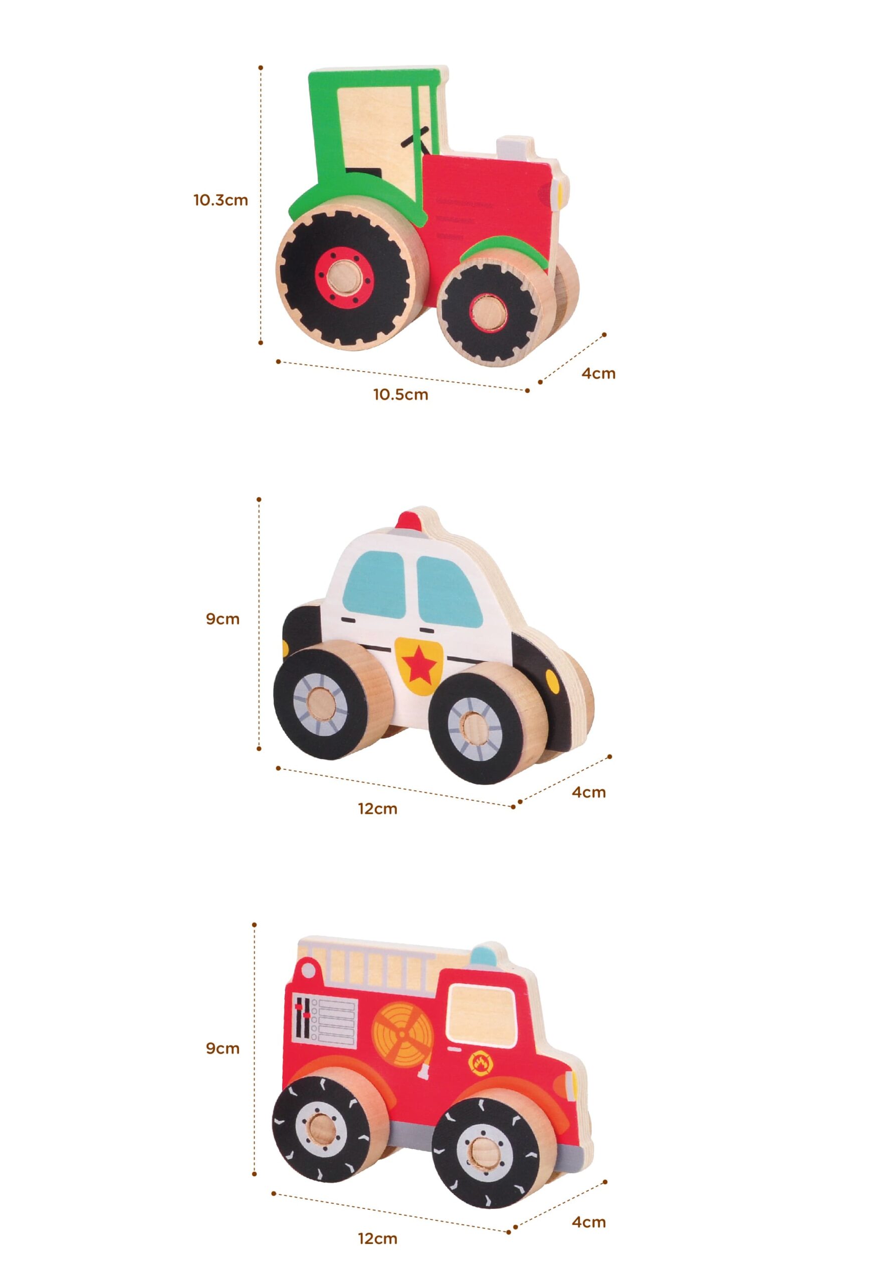 Wooden vehicle toys building vehicles wooden car educational toys - Image 4
