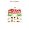 Wooden Early Education Farm Door Lock Toy, Children's Hide and Seek Farm, Suitable for Children's Educational Toys