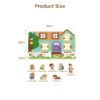 Wooden puzzle unlocking busy board Montessori family opening and closing puzzle promotes sensory learning