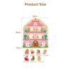 Early Education Castle Open Door Puzzle Door Lock Montessori Unlock Toy Activity Board Puzzle Toy