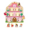 Early Education Castle Open Door Puzzle Door Lock Montessori Unlock Toy Activity Board Puzzle Toy