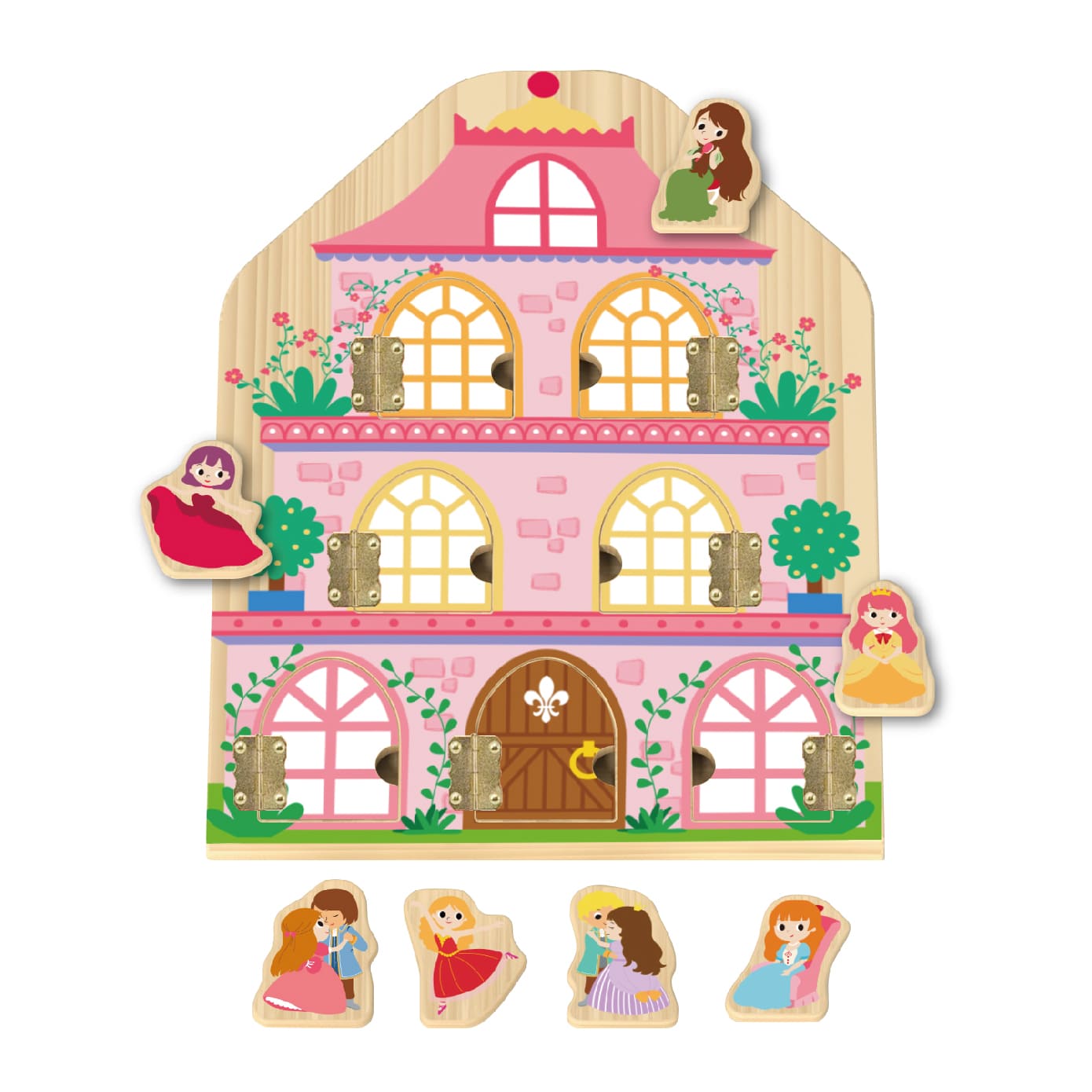 Early Education Castle Open Door Puzzle Door Lock Montessori Unlock Toy Activity Board Puzzle Toy - Image 2