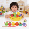 Wooden balance stacking blocks fruit cognitive balance game toddler wooden stacking toys