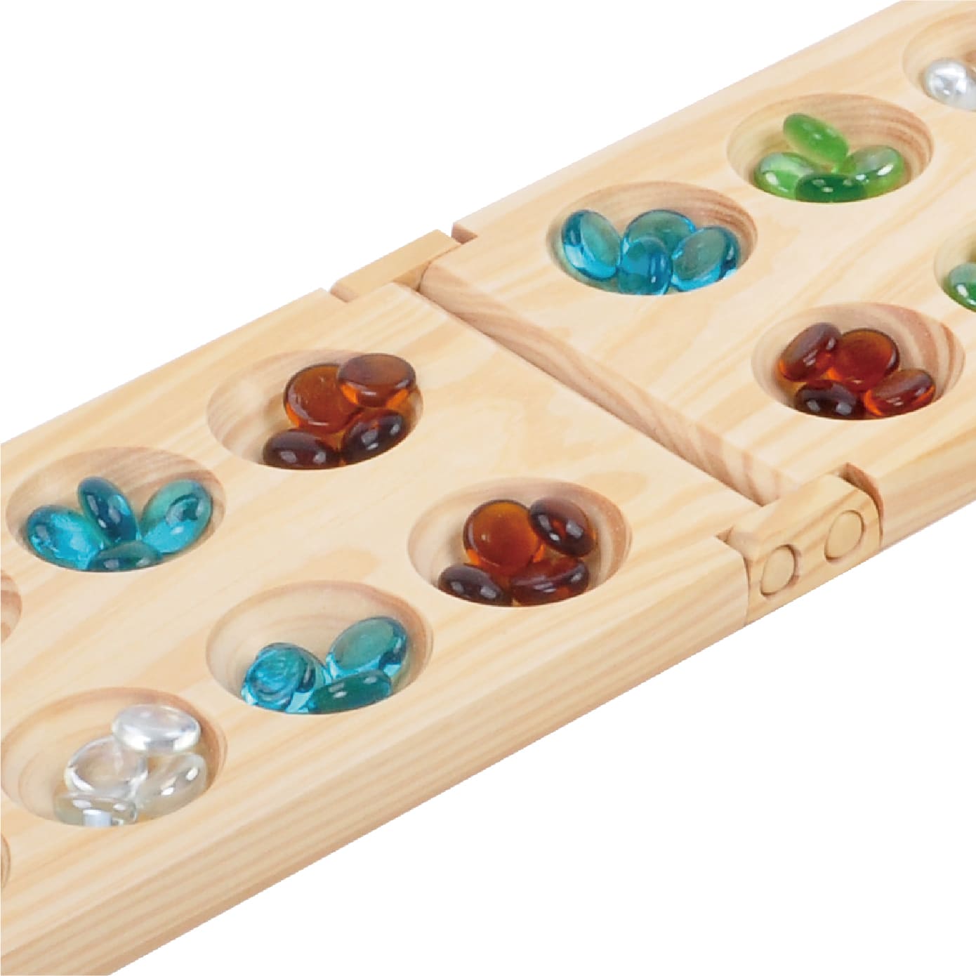 Mancala Game Set Foldable Family Kids Board Game Adult Portable Stone Set - Image 5