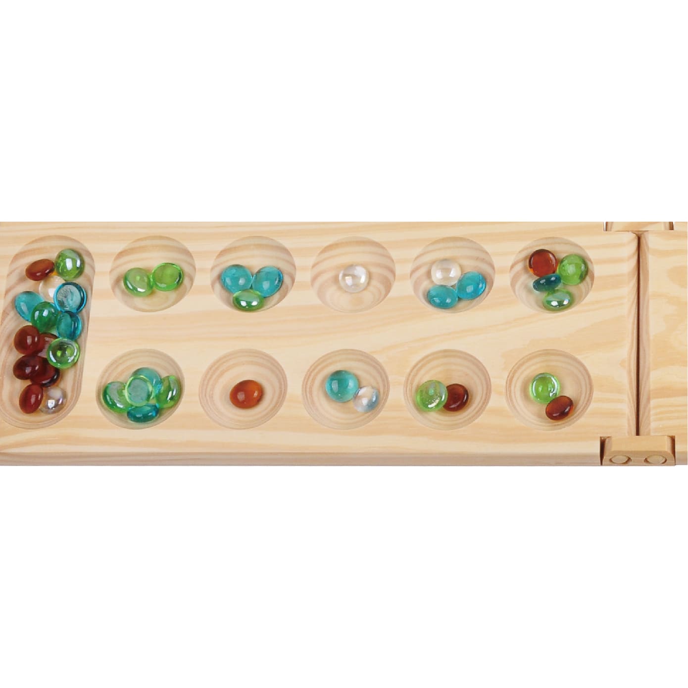 Mancala Game Set Foldable Family Kids Board Game Adult Portable Stone Set - Image 6