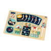 Wooden Montessori Busy Board Space Series Activity Board Sensory Busy Board Children's Educational Toy