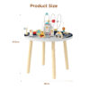 Montessori Wooden Activity Table Educational Space Theme Busy Table for Toddlers