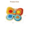 Hot Sale Shape Sorting Stacker Learning Butterfly Shaped Block Stacker