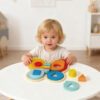 Hot Sale Shape Sorting Stacker Learning Butterfly Shaped Block Stacker