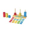 Montessori education children's wooden abacus Learning math matching numbers early childhood education