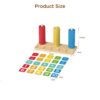Montessori education children's wooden abacus Learning math matching numbers early childhood education