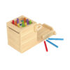 Wooden Montessori Baby Toys 4 in 1 Wooden Game Set Busy Box Set Toys