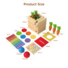 Wooden Montessori Baby Toys 4 in 1 Wooden Game Set Busy Box Set Toys