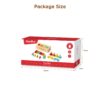 Montessori Wooden Boxed Building Blocks Set Shape Stacking Matching Educational Toys for Kids Boys Girls