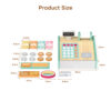 Wooden cash register set Life cognition early education Children's role-playing toys