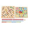 Wooden 3-in-1 Multi-Function Board Games, Flying Chess, Snakes and Ladders and Chess, Educational Toys for Kids