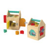 Wooden activity game box, Montessori wooden lock box, children's hand-eye coordination early education toys, preschool educational toys learning