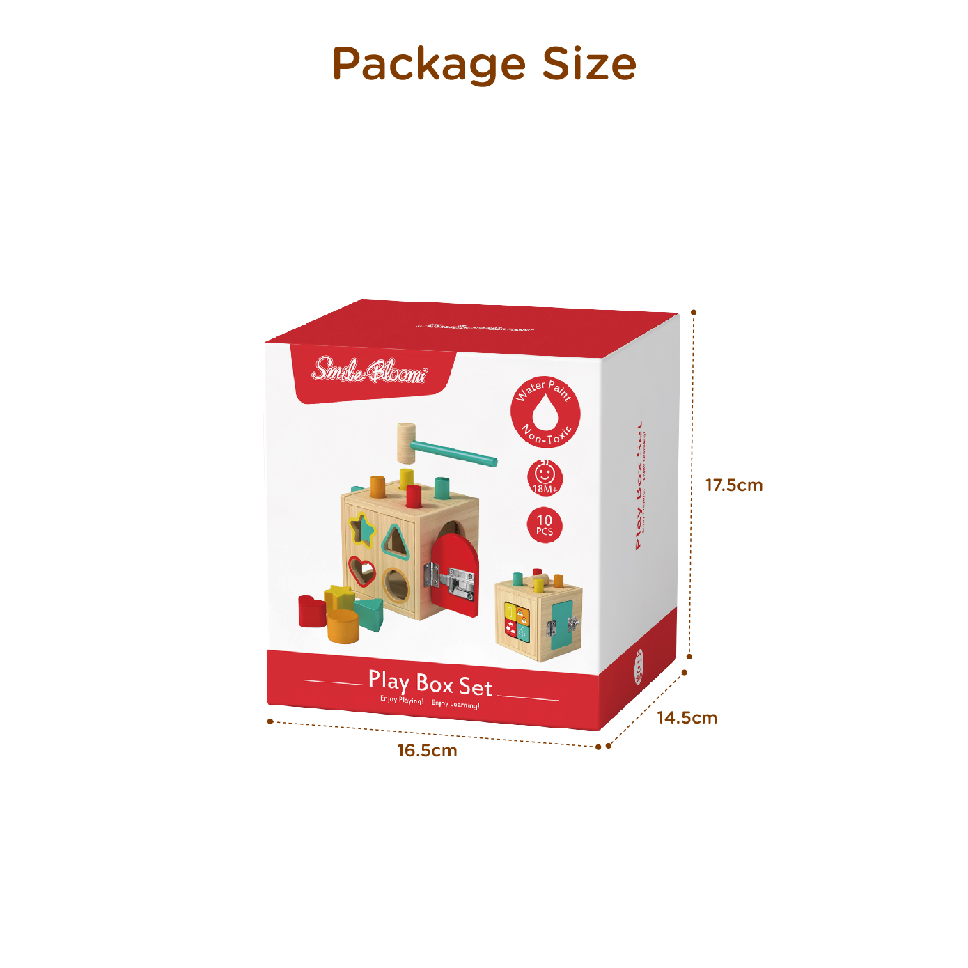 Wooden Montessori toys, children's color shape classification, educational matching, children's wooden play cube - Image 4