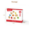 Wooden colorful geometric building blocks shape color recognition toys