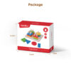 Wooden early childhood Montessori building blocks geometric shape set column matching intelligence development toys
