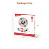Wooden space clock puzzle children learning geometric bead digital clock toys