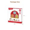 Farm Padlock Activity Board with 3 Opening Types of Wooden Toys